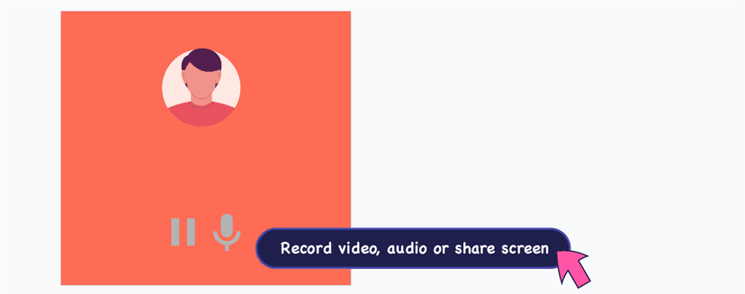 Record video, audio and share screen